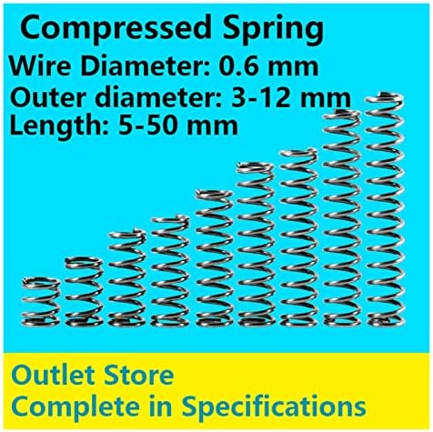 Система за компресия Подходящи за повечето ремонтни работи I Телескопична пружина Нажимная пружина Пружина компресия Диаметър 0,6 mm,