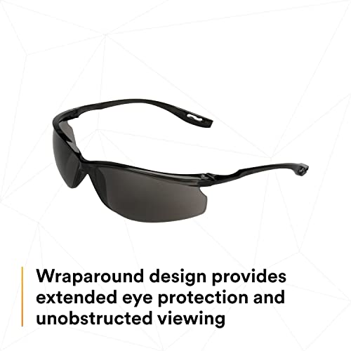 Защитни очила 3M Virtua Sport CCS 11798-00000-20 с кабелната система за управление, Сива Противотуманная обектив, 20 EA / Калъф