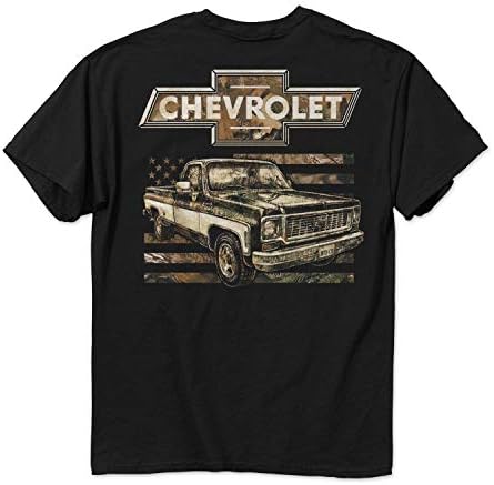 Тениска с камуфляжным флага Buck Носете Chevy 73-5 Грама