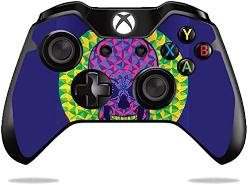 Кожата MightySkins, съвместим с контролера на Microsoft Xbox One или One S - Happy Skull | Защитен, здрав и уникален винил калъф