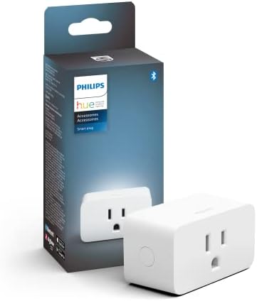 Philips Hue Smart Plug за интелигентни електрически крушки Hue, съвместими с Bluetooth и Hue Hub