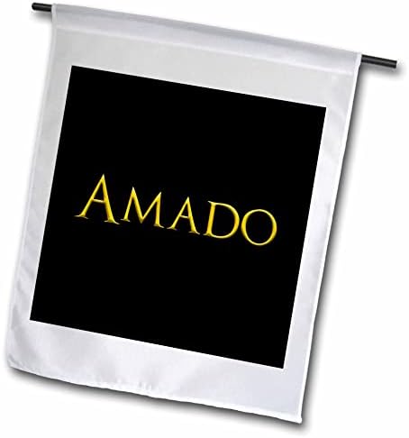 3дРоуз Амаду Често срещано име за момче в Америка. Жълто на черно Амулет - Отметки (fl-364286-2)