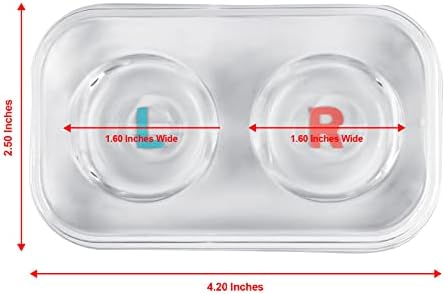 Голям Прозрачен Калъф/Тава за Контактни Лещи от твърда пластмаса в продуктовата гама на