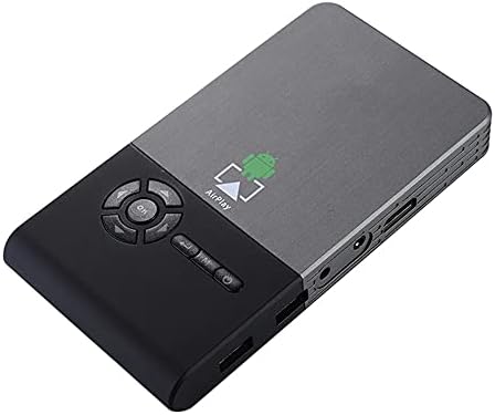 KJHD Мини DLP Проектор, WiFi, Bluetooth Преносим Проектор LED DLP Проектор С поддръжка за домашно кино (Размер: 8 GB)