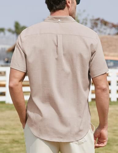 AstoSeu Мъжко Бельо Риза Класически Обичайното Намаляване С Къс ръкав, Летни Дневни Плажни Ризи с копчета