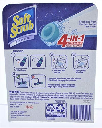 Поставка за тоалетни принадлежности Soft Scrub 4 в 1, Sapphire Waters, 1,76 унция (опаковка от 2 броя)