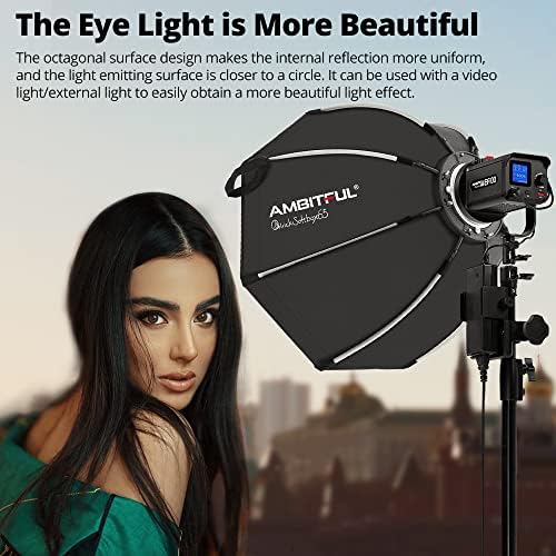 AMBITFUL FL80 RGB LED Видеозаснемане 80 W Пълноцветен Снимане на открито При Дневна Светлина на Регулиране на Яркостта на