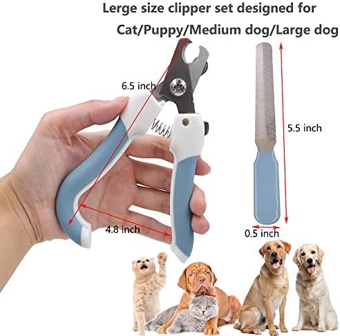 Ножица и машинка за нокти KIRTI за кучета и котки - Професионална Машинка за рязане на ноктите на домашни любимци, определени за рязане нокти,