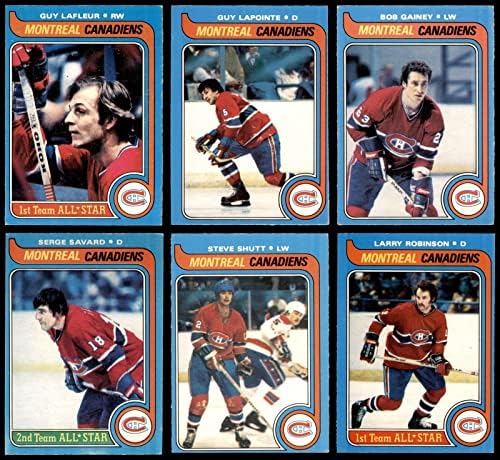 1979-80 О-Пи-Джи Монреал Канадиенс Сет екип 5.5 - EX+ - Грозен хокей карта