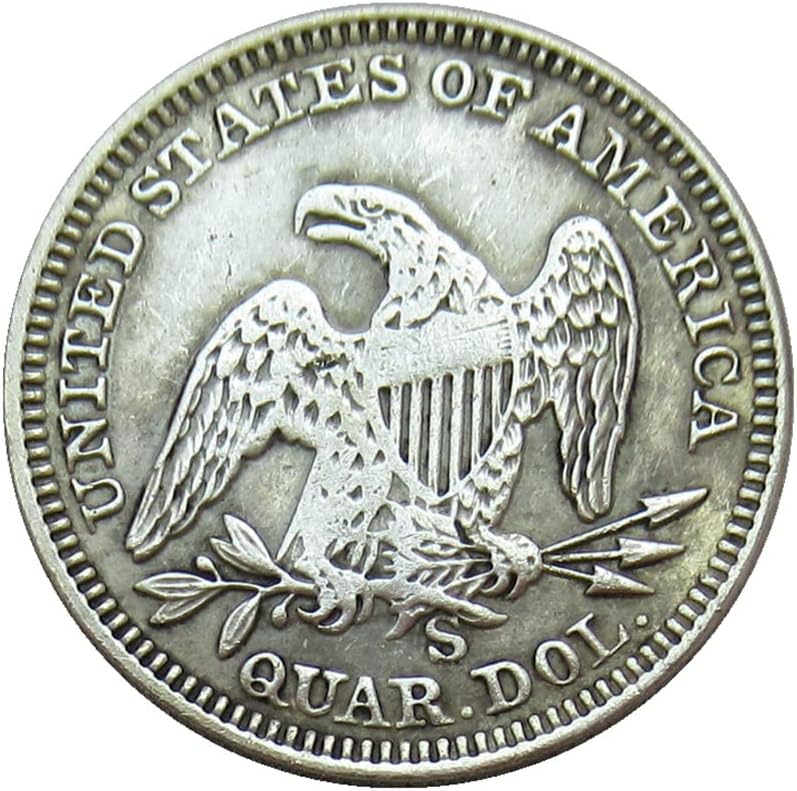 25 на Сто Флаг на САЩ 1857 Г., сребърно покритие Копие на Възпоменателни монети