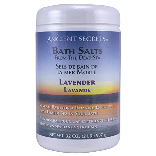Минерални бани Ancient Secrets, Ароматерапия Мъртво море, Лавандула, 32 грама (2 кг) 908 g (опаковка от 2 броя)