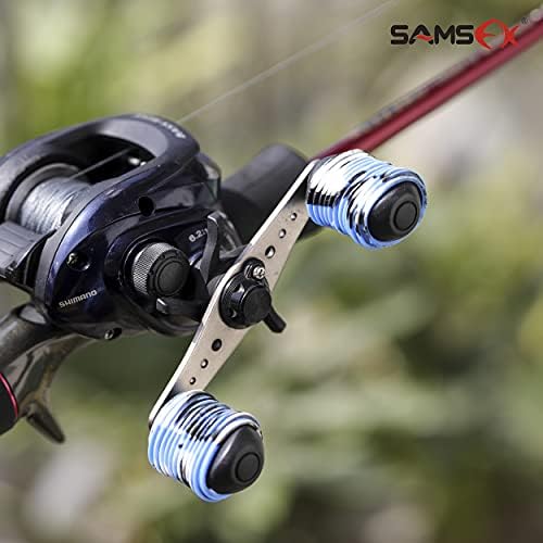 SAMSFX Гумена Дръжка за Риболовната макара С Гърчове, Нескользящие Калъфи за Писалки Baitcaster за Заброса или Спиннинга