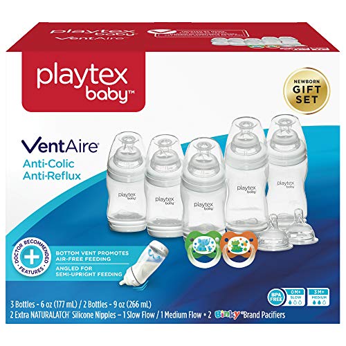 Детска бутилка Playtex Baby Ventaire Срещу колики, не съдържа BPA, 9 Грама - 3 броя-ва