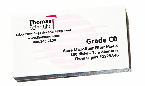 Филтър от микрофибър Thomas C9000 borosilicate стъкло, 1,2 Микрона, Бърз разход, клас C0, диаметър 9 см (опаковка от 100 броя)