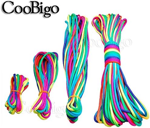CooBigo Цветна Дъга Паракордовый Кабел Тип Въже III 7-Нитный Парашутизъм Шнуровой Гривна 550