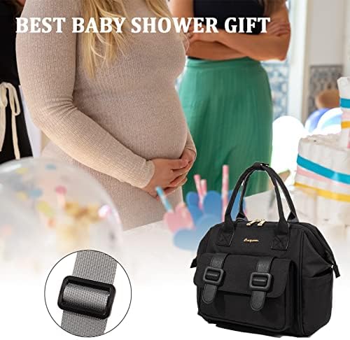 TRENDPLAY Малка чанта за памперси за малки момичета -Органайзер за пътуване и улици, богат на функции Сладко Чанта за бременни, за майки,