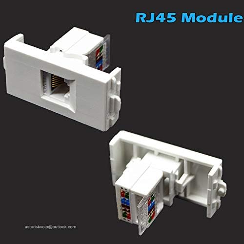Стенни панела с портове HDMI + RJ-45 + RJ11 Бял Лицева панел за телефон CAT6 Keystone Ethernet CAT3 за обслужване на кабелна система,