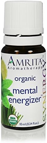 АМРИТА Aromatherapy: Смес от етерични масла Mental Energizer Synergy (натурален подобрител на енергия) Органична смес от етерични масла