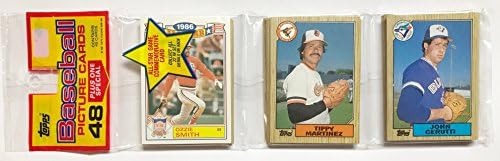 1986 Нераспечатанный набор от 48 бейзбол подпори + 1 Възпоменателна картичка Всички звезди - Дейл Мърфи Атланта Брейвз (общо 49 картички)