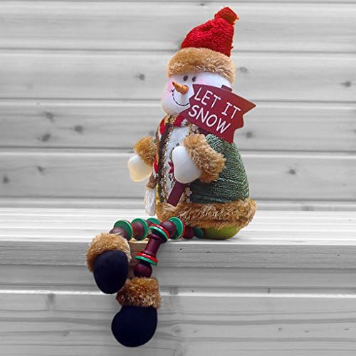 BXT Коледен Празничен Декор Плюшен Полк гледане на деца, Седящи Снежен Дядо Коледа Подарък Сладка Декорация на Дома, плавателни съдове