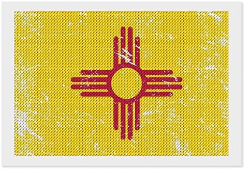 Флаг на щата Ню Мексико Диамантена Живопис Комплекти 5D направи си САМ Пълна Тренировка Планински Кристал Изкуство Стенен Декор