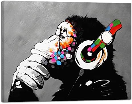 Wieco Art Готина Маймуна Banksy Графити Изкуството Абстрактна Живопис върху Платно за Домашен интериор на Платното за Монтиране