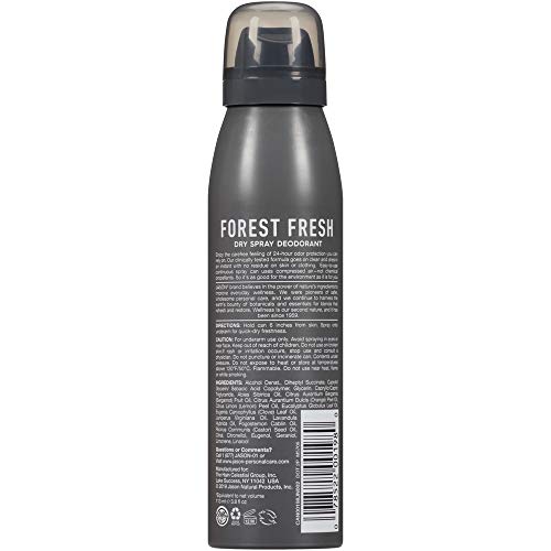 Дезодорант-спрей Jason Dry, Мъжки Fresh Forest, 3,2 грама