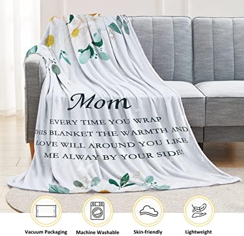 Американски Тенденции Подаръци за мама, Подарочное Одеяло за рожден Ден на майка от Дъщеря си или Сина си, Аз Те обичам, Мамино Одеяло