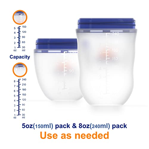 Комплект силиконови Бебешки бутилки и пустышек Bornbright, които Не съдържат BPA, 5 грама и 8 грама, Зърната на гърдите, Подобни