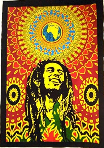 Bob Marley Wall Wandteppich, Хипитата Poster, Indian, zum Aufhängen Boho Wohnheim Декор, BOHEMIAM Art Палки