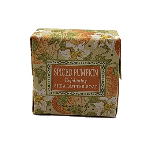 Комплект от есенната колекция Greenwich Bay Търговия: Пикантни тиква - 2 унции мини-сапун в опаковка + 2 унции мини-лосион с масло от шеа,