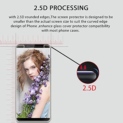 (3 опаковки) Съвместима с CUBOT X19 Защитно фолио за екрана, фолио, изработени от закалено стъкло Твърдост 9H HD филм 2.5 D Лесна инсталация,