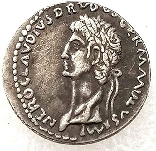 Древна копие на Старата Римска монета - Цар, Философ - Монета на Римската империя - Римската монетна