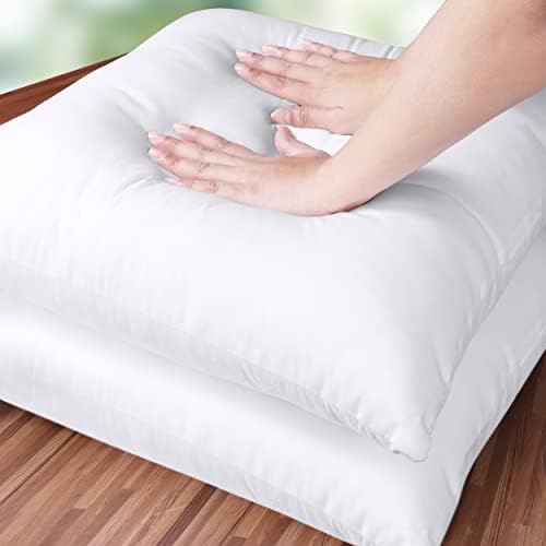 Части за въздушни Utopia Bedding Throw (опаковка от 2, Бяло) - Възглавници за легла и мека мебел с размер 17 x 17 инча - Декоративни