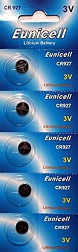 Литиева блистер опаковки Eunicell CR927 3V 3-Вольтовые батерии за монети (40 бр.)