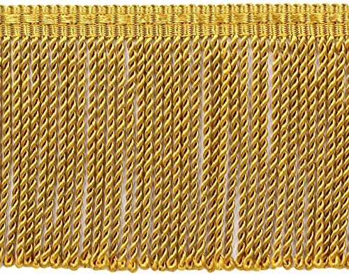 Опаковка цена 8 ярда - Ресни от тънка кюлчета Старо злато с дължина 3 инча, стил на BFTC 3, Цвят: D05 (24 фута / 7,3 метра)