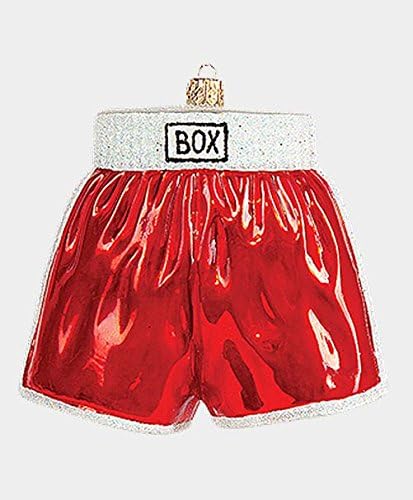 Пиннакл Връх Търговска Фирма Боксови Шорти От Полски Бластване Стъкло Коледен Орнамент Спортно Бижу Boxer