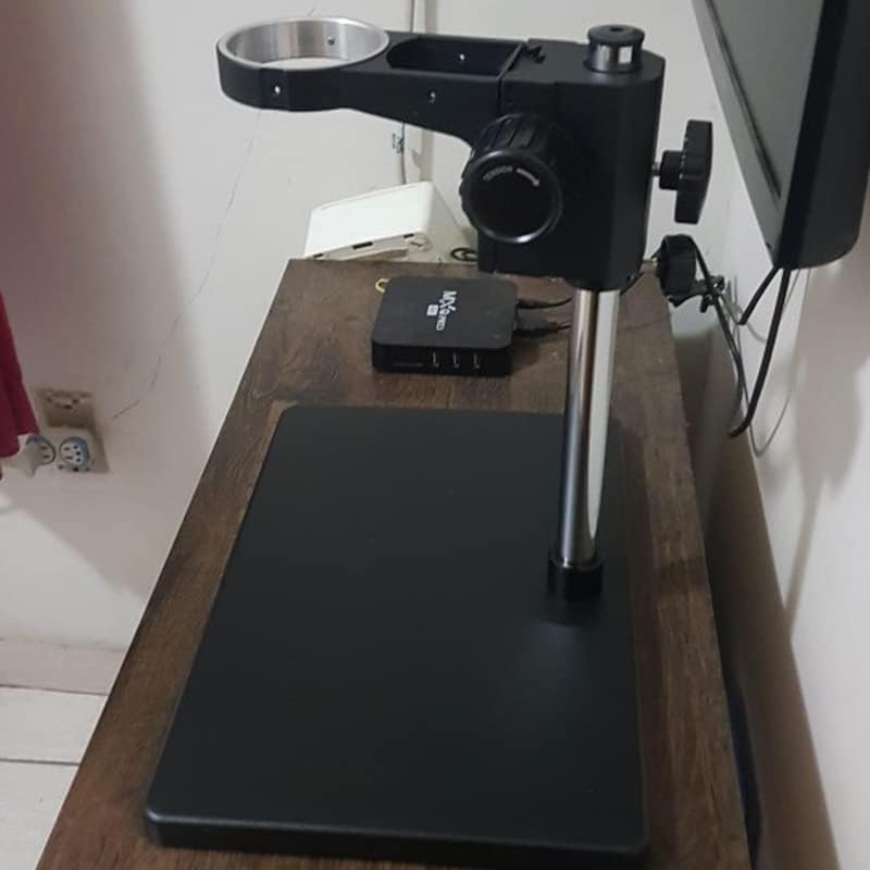 ZHUHW Промишлен Бинокъла тринокулярный микроскоп, Камера Поставка Притежателя Скоба 76 мм Универсален въртящи се на 360 Пейка за техническо