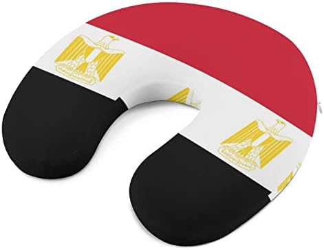 Възглавница за Врата с Египетски Флаг, U-Образна Възглавница за Подкрепа на Главата и врата, облегалката за глава от Пяна с Памет Ефект за