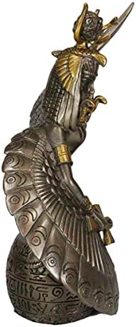 Подарък Эброса Египетската Богиня на Майчинството и Магията на Изида Р с Отворени Криле, Держащая Анкх и Фигура Оръжия 9 H Декоративна Статуетка на Боговете на Егип?