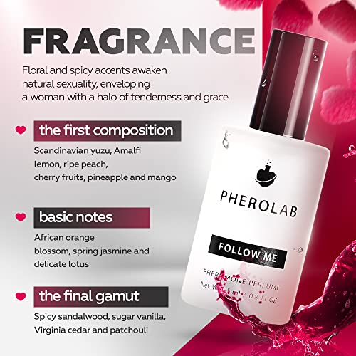 Женски парфюм с феромони PHEROLAB FollowMe [+ окситоцин] от Премиум-клас с Маслен по парфюм с феромони - Женски парфюми за привличане
