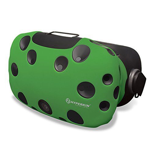 Силиконова обвивка слушалки Hyperkin GelShell за HTC Vive (зелен) и силиконова обвивка слушалки GelShell за HTC Vive (червен)