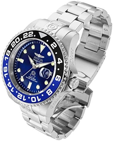 Invicta Мъжки Сребърни часовници с аналогов дисплей 21865 Pro Diver с Автоматично от