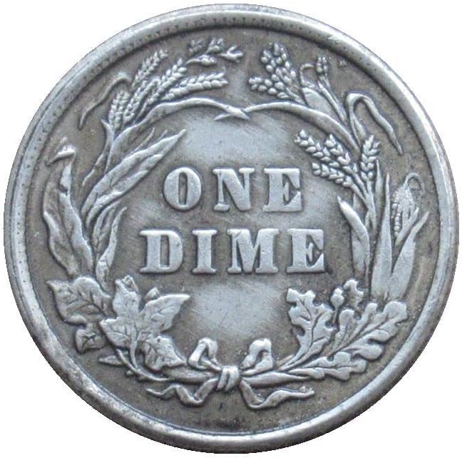Американски Фризьор 10 Цента 1910 Г., сребърно покритие Копие на Възпоменателни монети