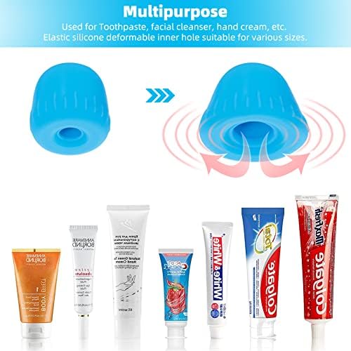 6 Опаковки, Капачки за паста за зъби, Самозакрывающийся Опаковка за Изстискване на паста за зъби Tnvee с Кутия-Организатора за деца и възрастни