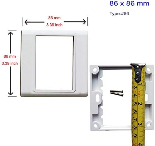 Стенни табелата SC Simplex + HDMI + SC Keystone Модулен Оптичен жак Конектори, Изход Бели Декоративни лицеви панели за Монтиране