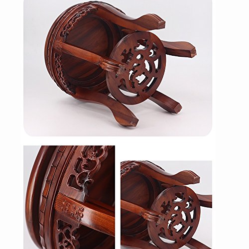 Ретро Стол от масивно дърво LJHA ertongcanyi /Ниска табуретка за сядане / Творчески Столче за дивана / Кръгла табуретка за барабан
