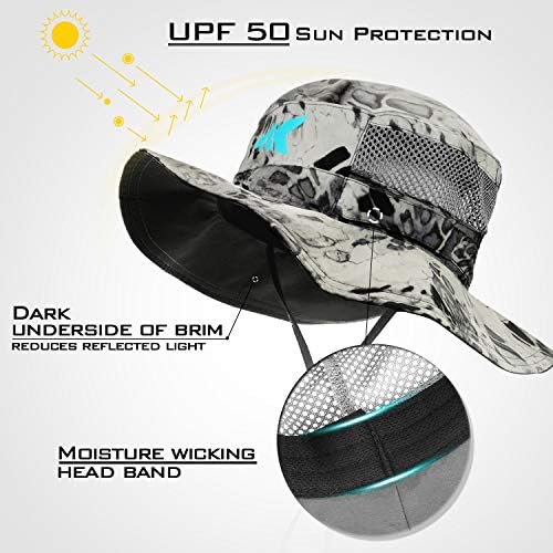 KastKing Sol Armis UPF 50 Boonie Hat - Шапка за предпазване От Слънце, Шапка за Риболов, Плаж и разходки, Гребане, каране на каяк