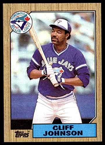 1987 Topps 663 Клиф Джонсън Торонто Блу Джейс (бейзболна картичка) NM/MT Блу Джейс