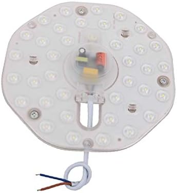 X-DREE AC185-265V 18 Watt led лампа с кръгла форма, вентилатор на оптични лещи 48-LED 6500K (AC185-265) 18 Watt led лампа techo redondo